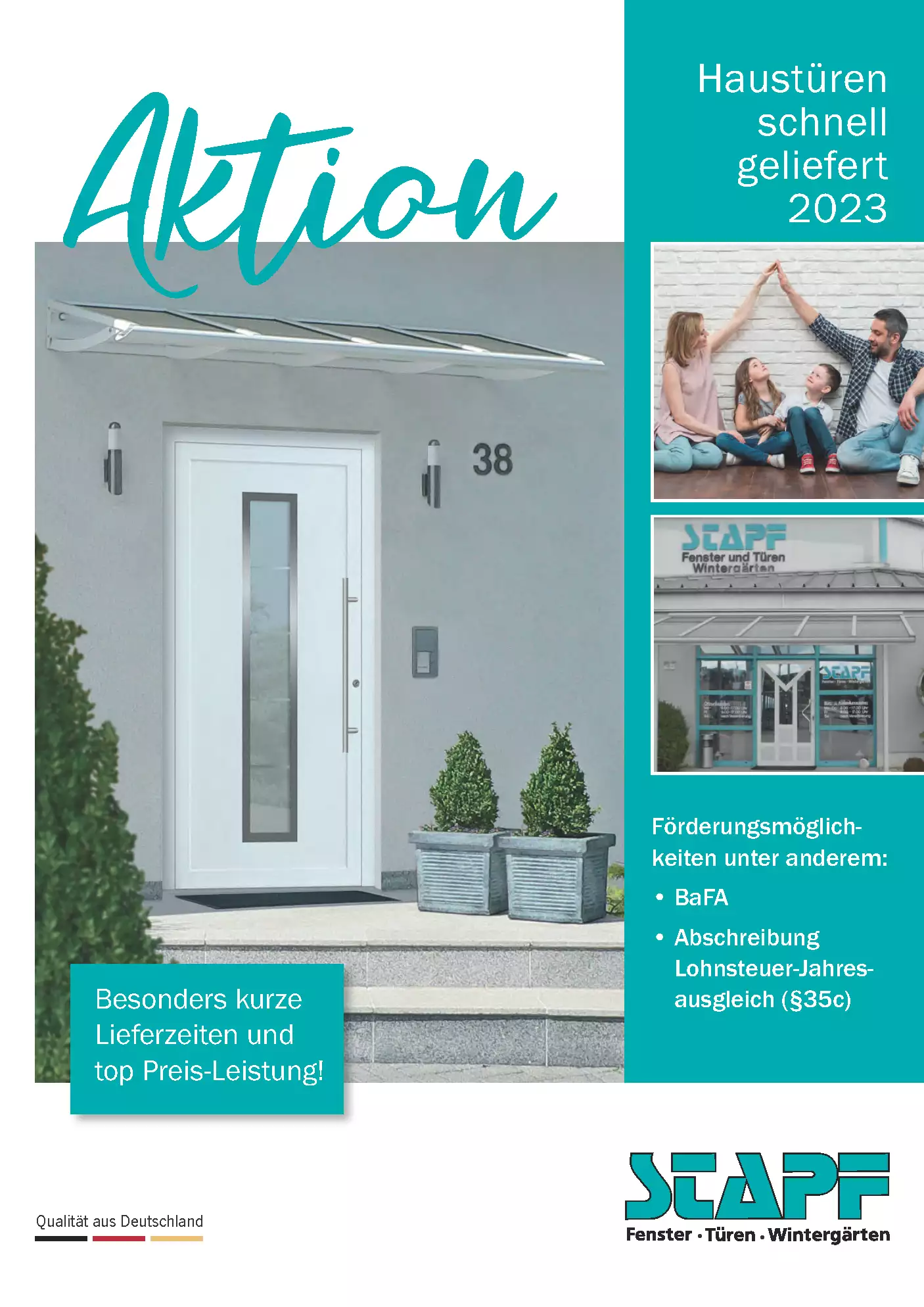 Haustüren schnell geliefert 2023 bei Stapf Fenster und Türen GmbH in Bamberg Hallstadt